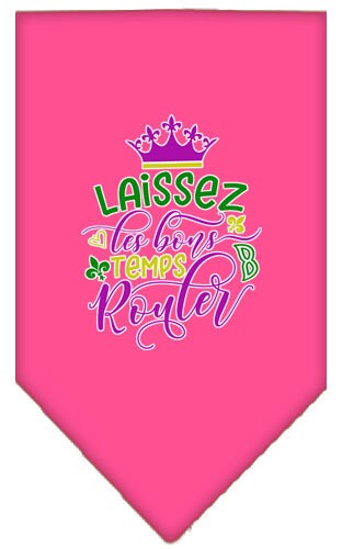 Pet and Dog Bandana Screen Printed, "Laissez Les Bons Temps Rouler"