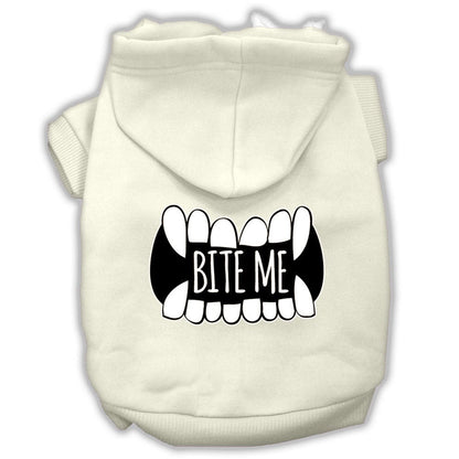 Pet, Dog & Cat Hoodie Screen Printed, "Bite Me"