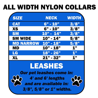 Pet Dog & Cat Nylon Collar or Leash, "Circus Smirkus"