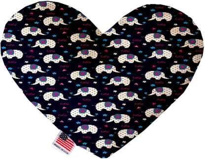 Pet and Dog Plush Heart or Bone Toy, "Oh Baby Group" (Available in different sizes, and 12 different pattern options!)