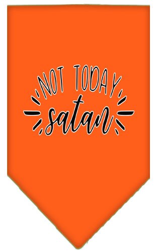 Pet and Dog Bandana Screen Printed, "Not Today Satan"