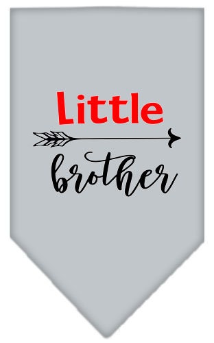 Pet and Dog Bandana Screen Printed, "Little Brother"