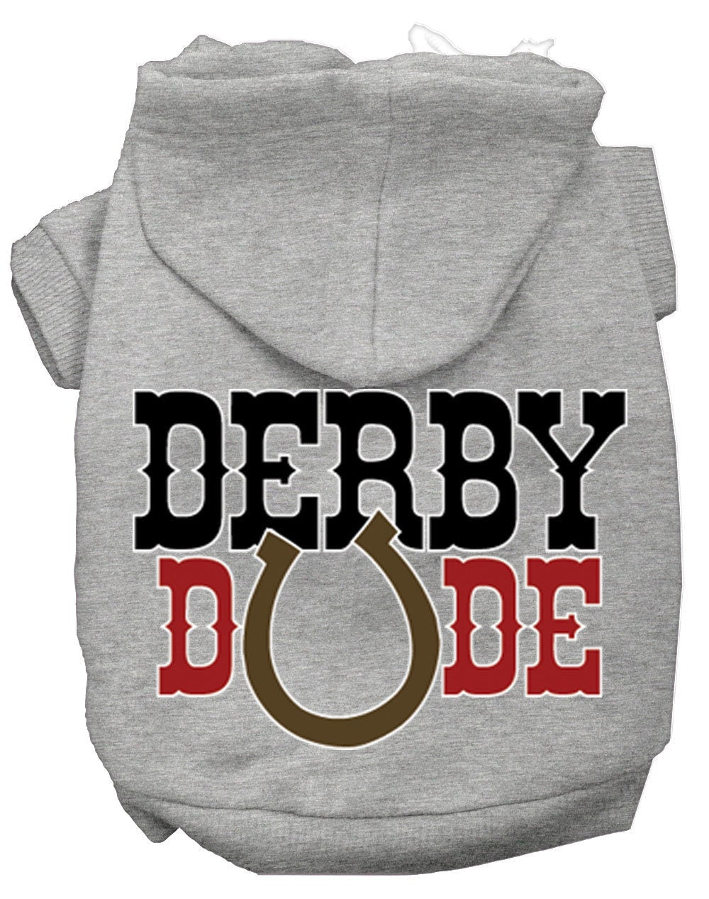 Pet, Dog & Cat Hoodie Screen Printed, "Derby Dude"