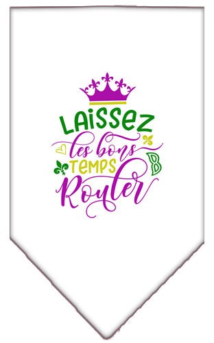 Pet and Dog Bandana Screen Printed, "Laissez Les Bons Temps Rouler"