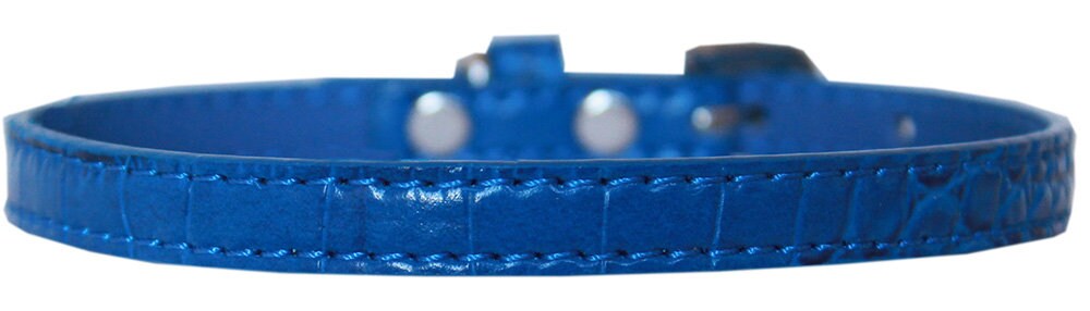 Dog, Puppy & Pet Designer Croc Collar, "Plain 3/8" Wide"