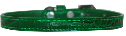 Dog, Puppy & Pet Designer Croc Collar, "Plain 3/8" Wide"