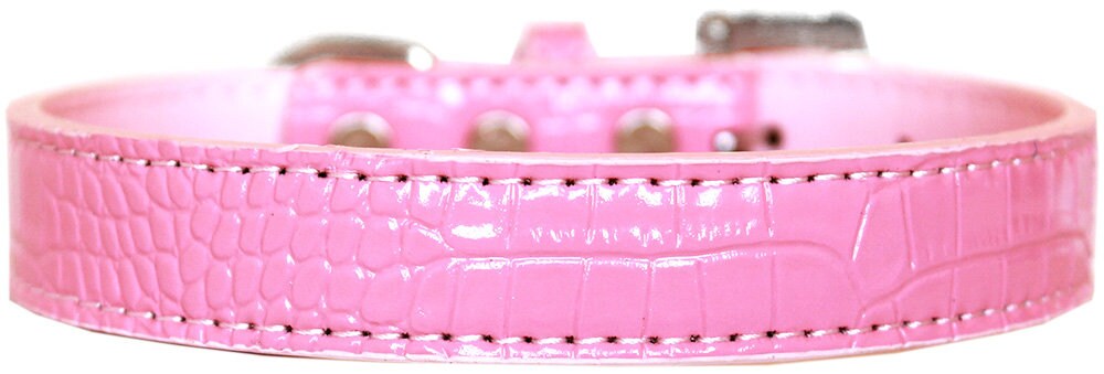 Dog, Puppy & Pet Designer Croc Collar, "Tulsa Plain 3/4" Wide"