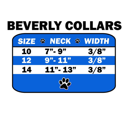 Dog, Puppy & Pet Designer Croc Collar, "Beverly Style"