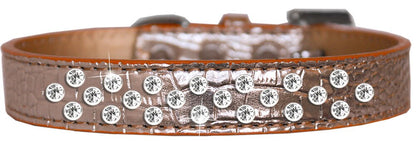 Dog, Puppy and Pet Designer Croc Collar, "Sprinkles Clear Jewel Rimsets"