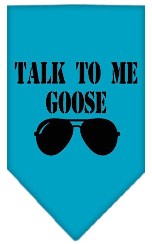 Pet and Dog Bandana Screen Printed, "Talk To Me Goose"