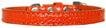 Dog, Puppy & Pet Designer Croc Collar, "Wichita Plain 1/2" Wide"