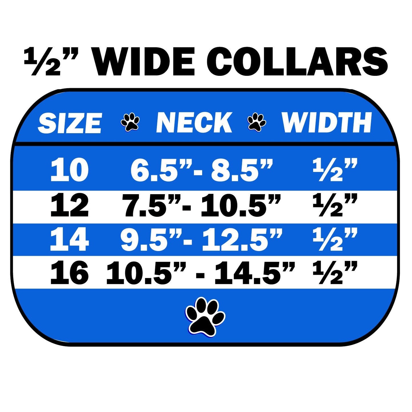 Dog, Puppy & Pet Designer Croc Collar, "Wichita Plain 1/2" Wide"