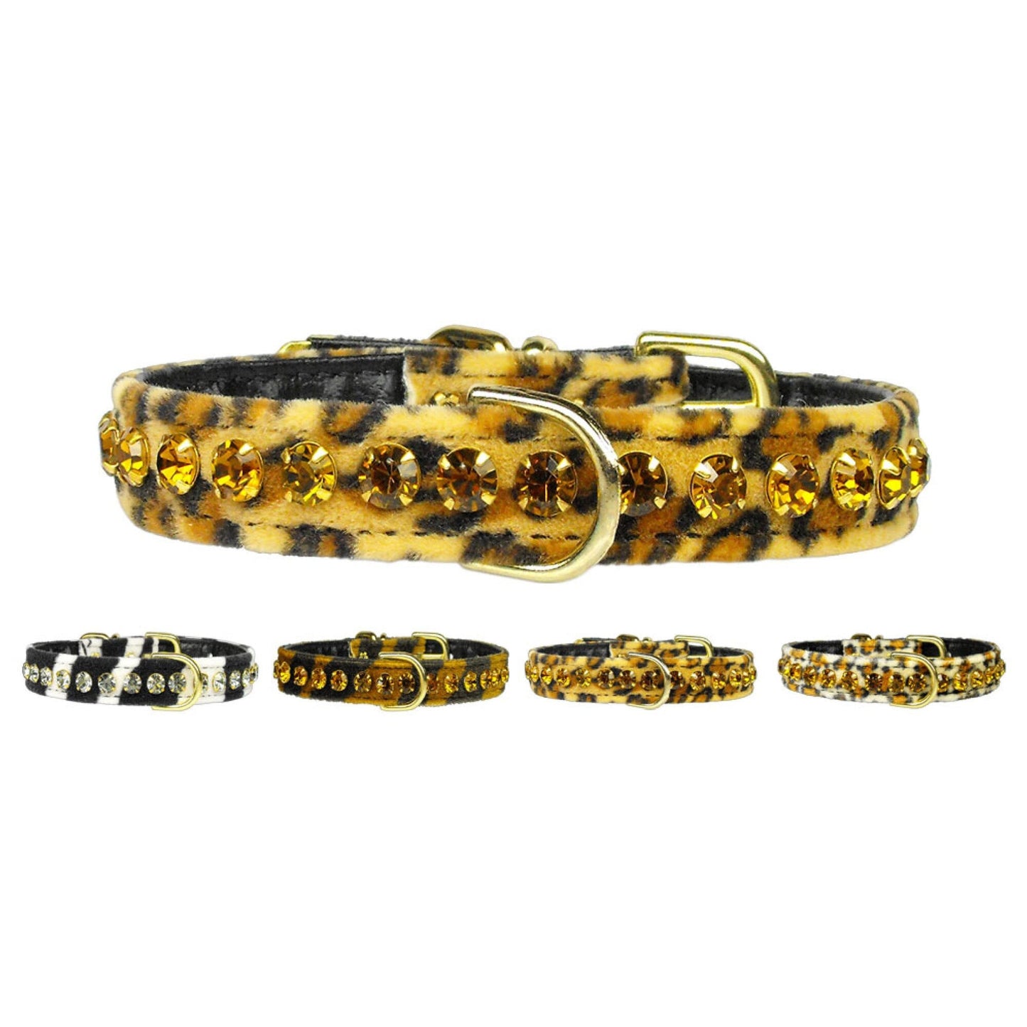 Dog, Puppy and Pet Collar, "Animal Print Tropical Dazzler"