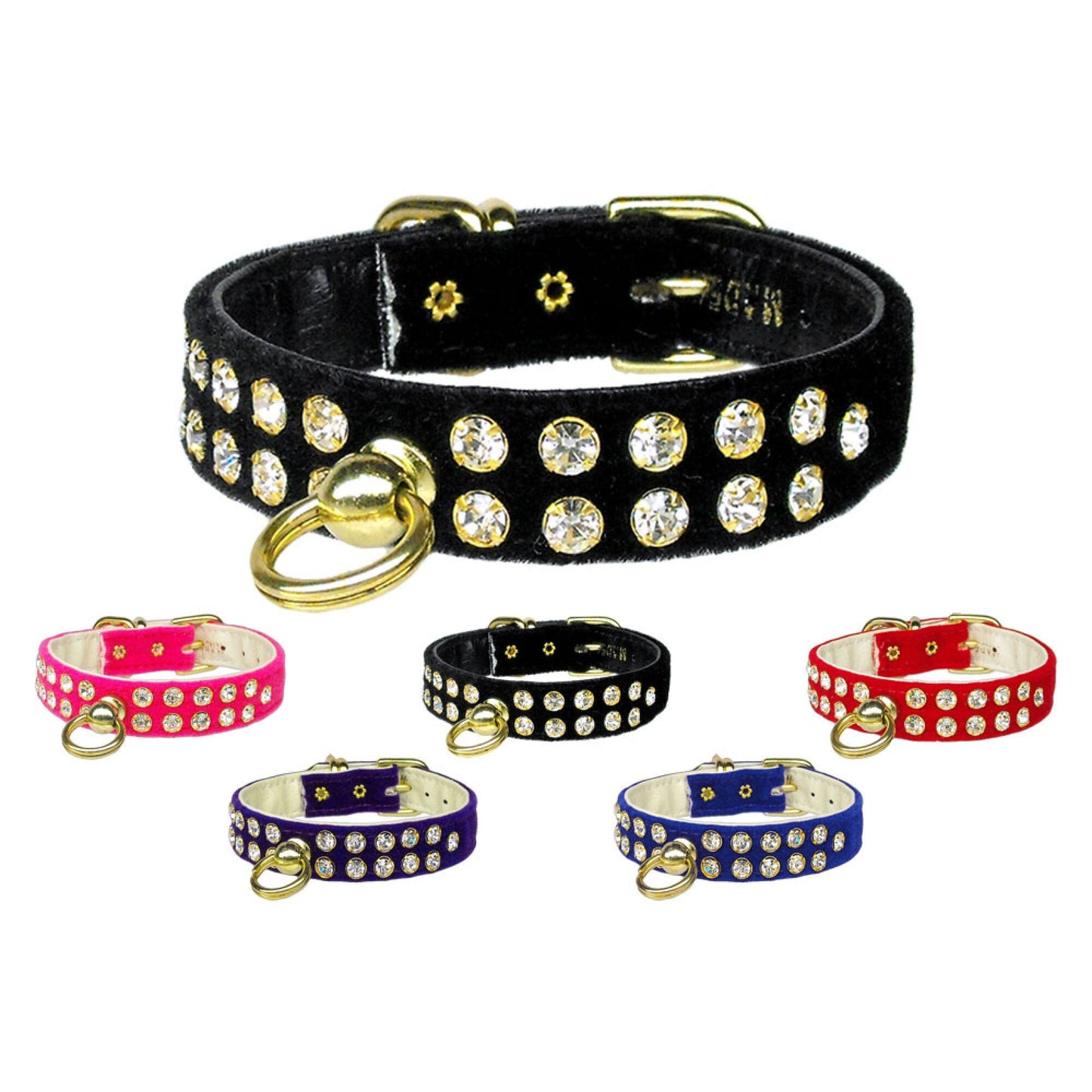 Dog, Puppy and Pet Collar, "#31 Crystal Velvet"