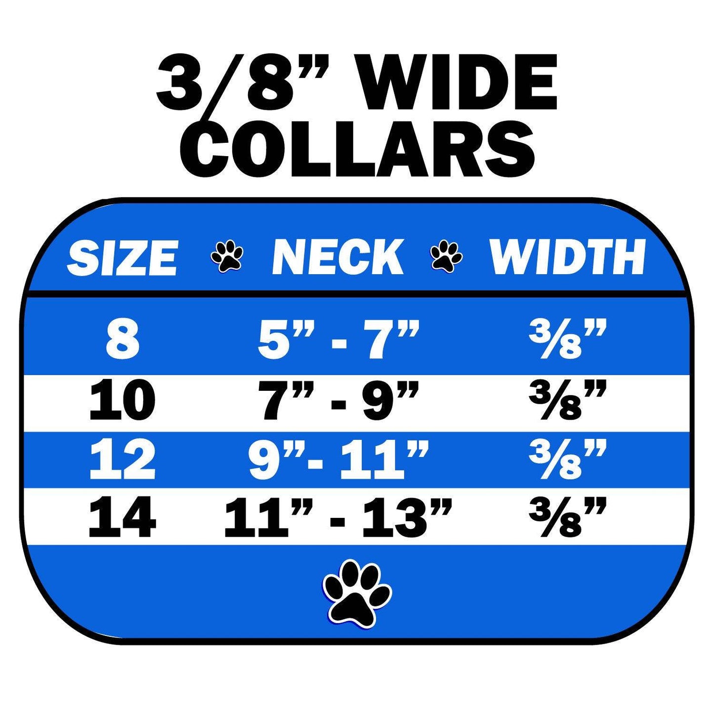 Dog, Puppy & Pet Collar, "3/8" Wide Pearl"