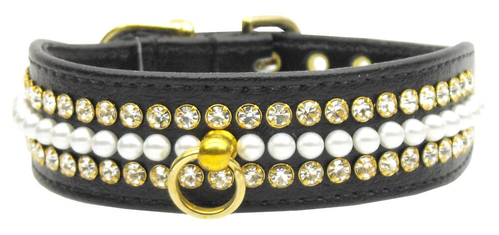 Dog, Puppy and Pet Collar, "Mini Pearl & Jewel"