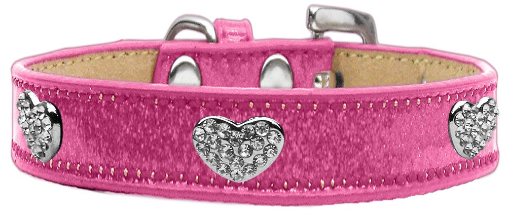 Dog, Puppy & Pet Ice Cream Collar, "Clear Crystal Heart"