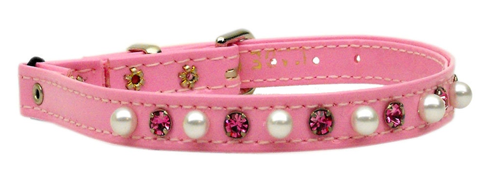 Cat Safety Collar, "Patent Jewel & Pearl"