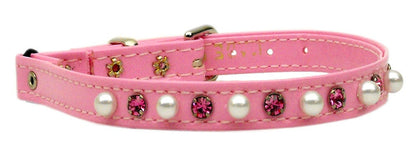 Cat Safety Collar, "Patent Jewel & Pearl"