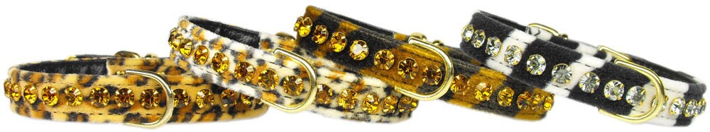 Dog, Puppy and Pet Collar, "Animal Print Tropical Dazzler"