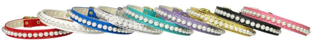 Dog, Puppy & Pet Collar, "3/8" Wide Pearl"