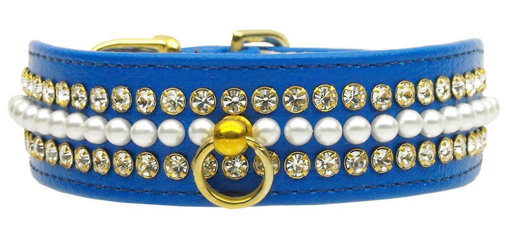 Dog, Puppy and Pet Collar, "Mini Pearl & Jewel"