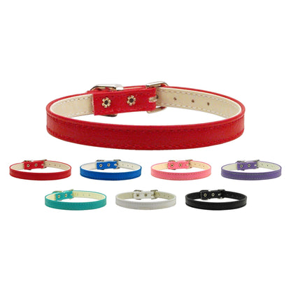 Dog, Puppy & Pet Plain Collar, "3/8" Wide"