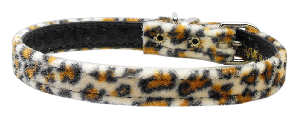 Dog, Puppy & Pet Plain Collar, "3/8" Wide Animal Print"