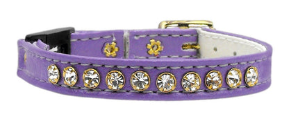 Cat Breakaway Buckle Collar, "One Row Rhinestone"