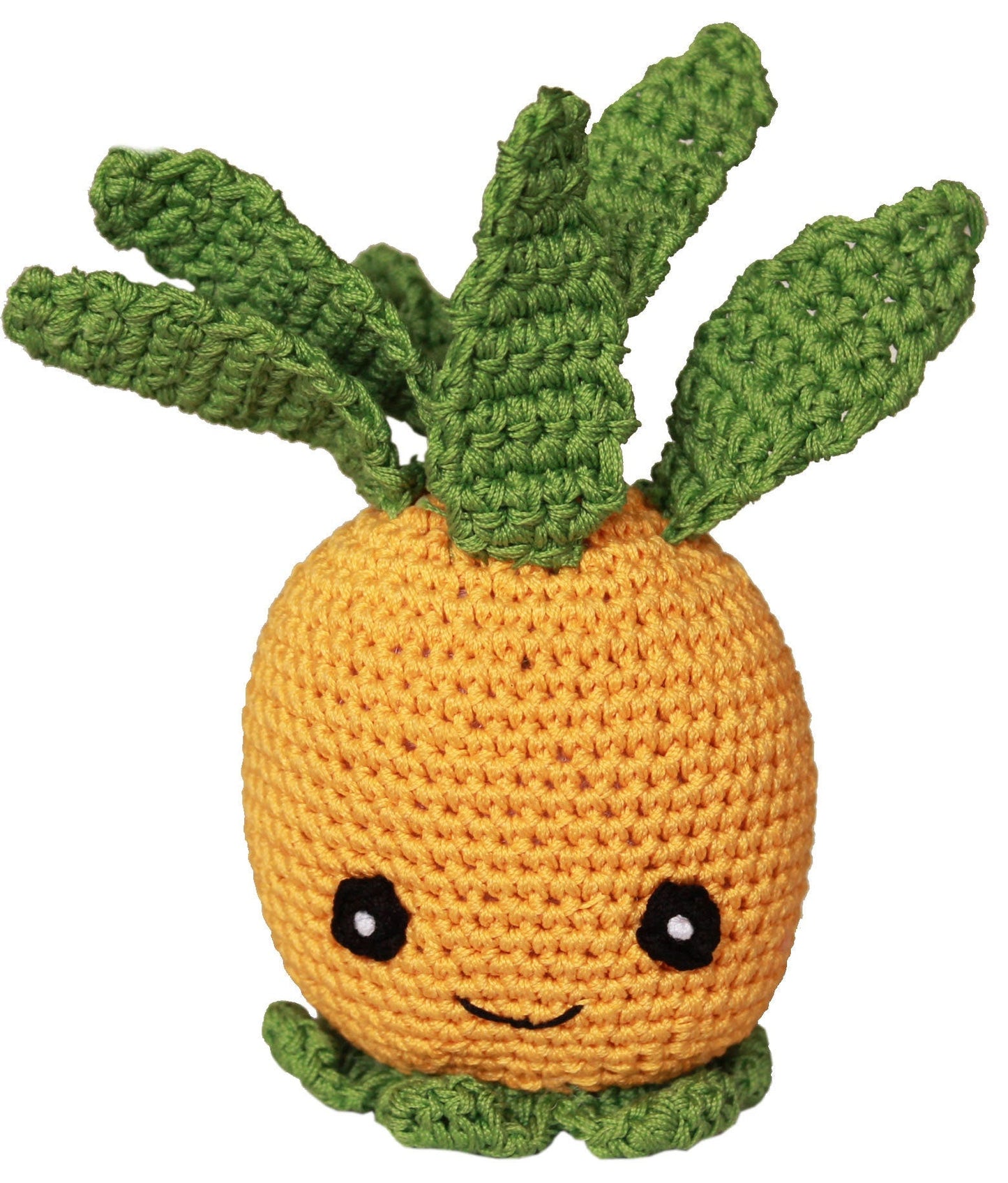 Knit Knacks Organic Cotton Pet & Dog Toys, "Fruits" (Choose from: Strawberries, Pear, Pineapple, Lemon, Chili Pepper, Avocado or Banana)