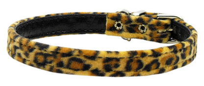 Dog, Puppy & Pet Plain Collar, "3/8" Wide Animal Print"