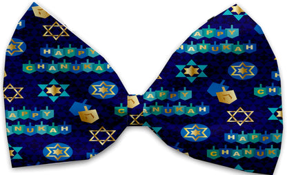 Hanukkah Pet, Dog and Cat Bow Ties, "Happy Hanukkah Group" (Choose from 8 different patterns!)