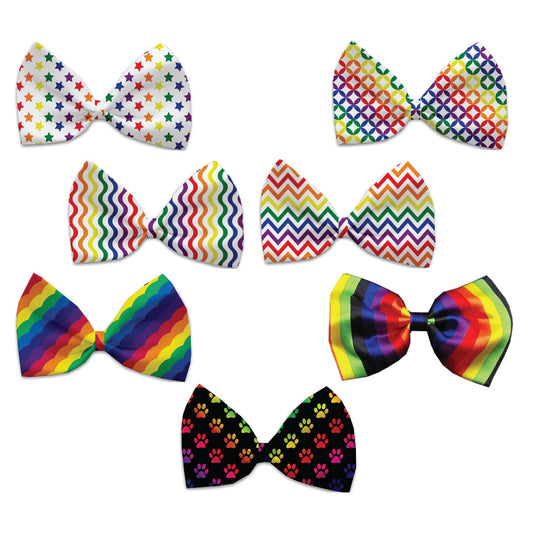 Pet, Dog and Cat Bow Ties, "Rainbow Pride Group" *Available in 7 different pattern options!*