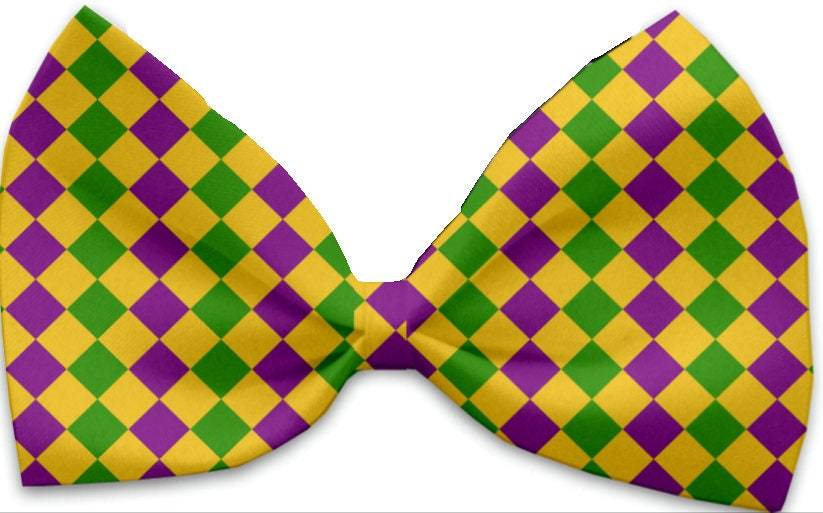 Pet, Dog and Cat Bow Ties, "Mardi Gras Group" *Available in 10 different pattern options!*