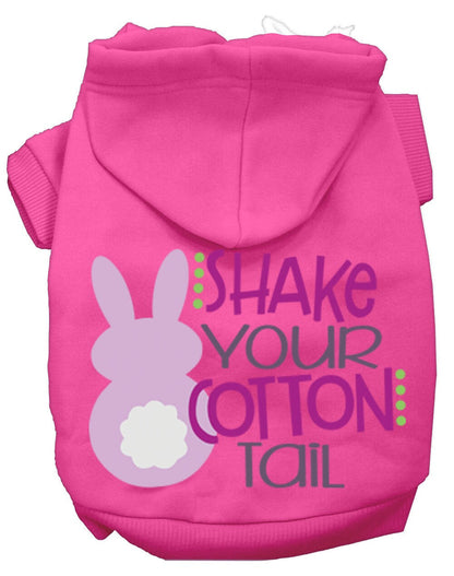 Pet, Dog & Cat Hoodie Screen Printed, "Shake Your Cotton Tail"