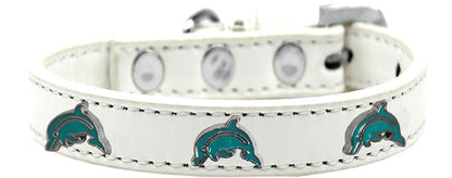 Dog, Puppy & Pet Widget Fashion Collar, "Dolphin"