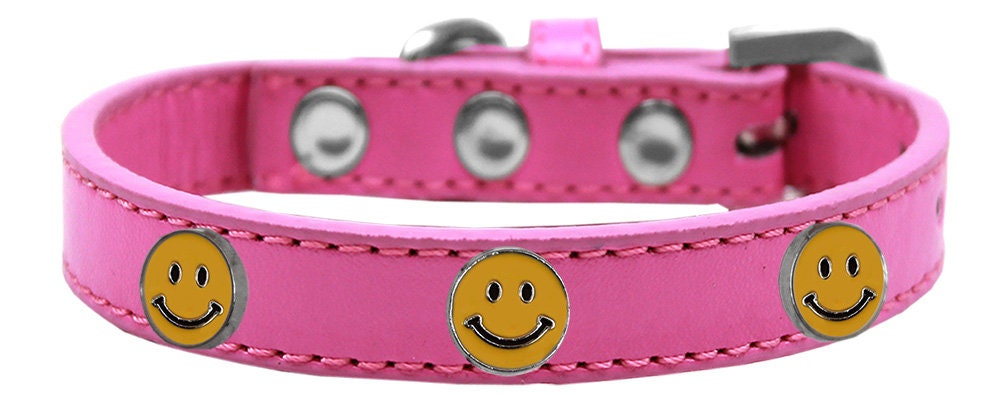 Dog, Puppy and Pet Widget Fashion Collar, "Happy Face"