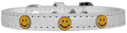 Dog, Puppy & Pet Designer Croc Widget Collar, "Happy Face"