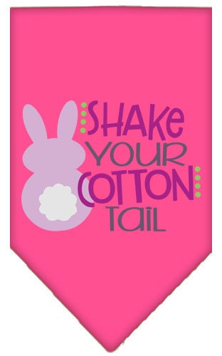 Pet and Dog Bandana Screen Printed, "Shake Your Cotton Tail"