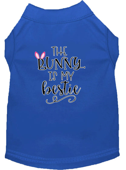 Pet Dog & Cat Shirt Screen Printed, "The Bunny Is My Bestie"