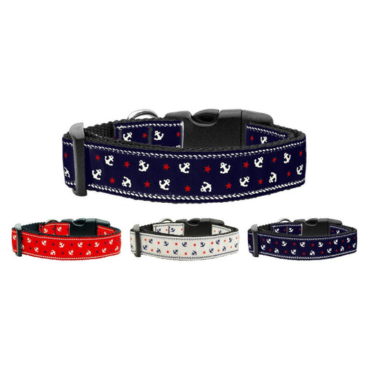 Pet Dog & Cat Nylon Collar or Leash, "Anchors"