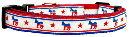 Pet Dog & Cat Nylon Collar or Leash, "Political Parties" (Choose from: Republican or Democrat)