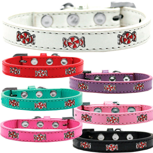 Dog, Puppy & Pet Widget Fashion Collar, "Peppermint"