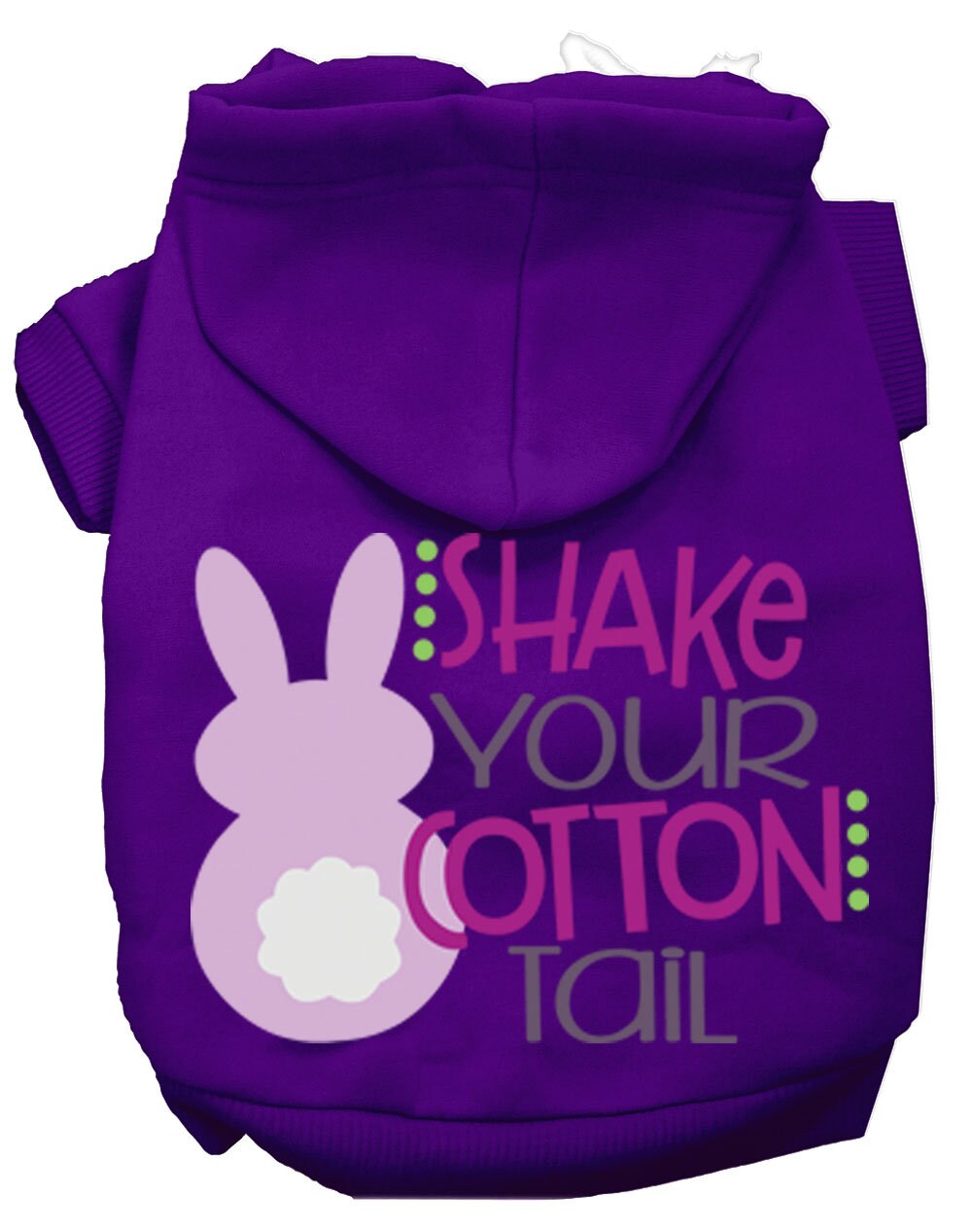 Pet, Dog & Cat Hoodie Screen Printed, "Shake Your Cotton Tail"