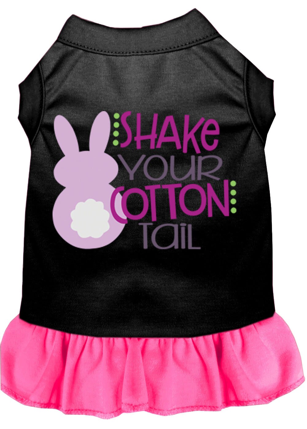 Pet Dog & Cat Dress Screen Printed, "Shake Your Cotton Tail"