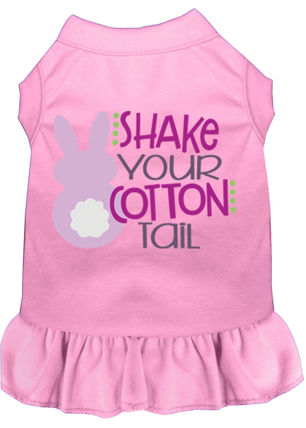 Pet Dog & Cat Dress Screen Printed, "Shake Your Cotton Tail"