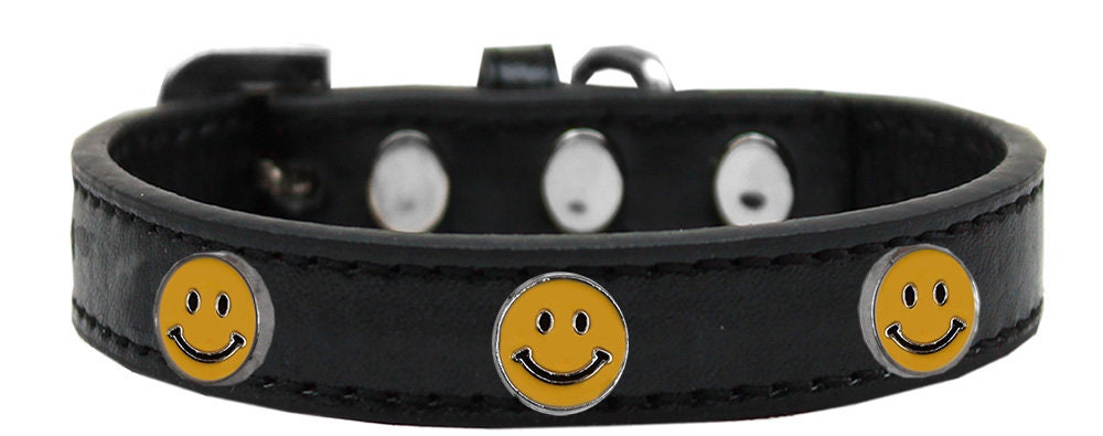 Dog, Puppy and Pet Widget Fashion Collar, "Happy Face"