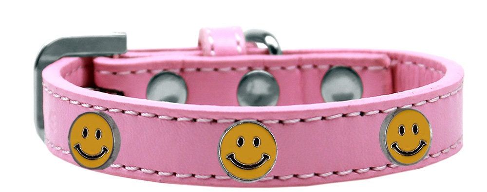 Dog, Puppy and Pet Widget Fashion Collar, "Happy Face"