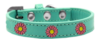 Dog, Puppy and Pet Widget Fashion Collar, "Pink Daisies"