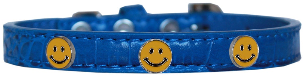 Dog, Puppy & Pet Designer Croc Widget Collar, "Happy Face"